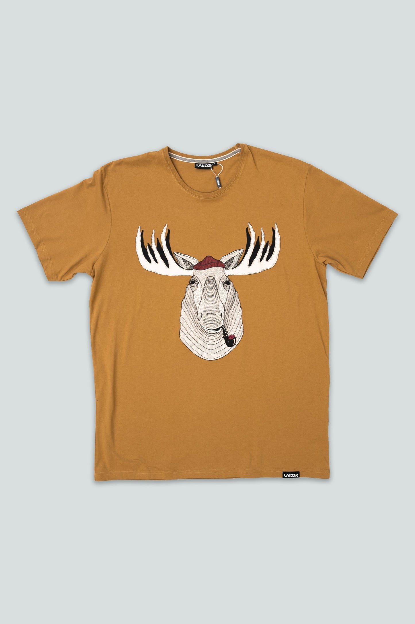 Big Moose T-shirt lichtbruin