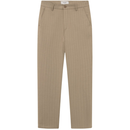 Como Reg Herringbone Suit Pants Walnut