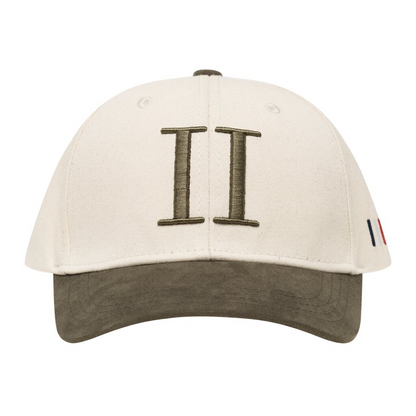 Baseball Cap Suede II ivory/olive night