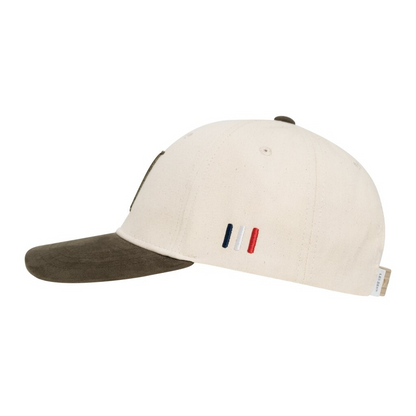 Baseball Cap Suede II ivory/olive night