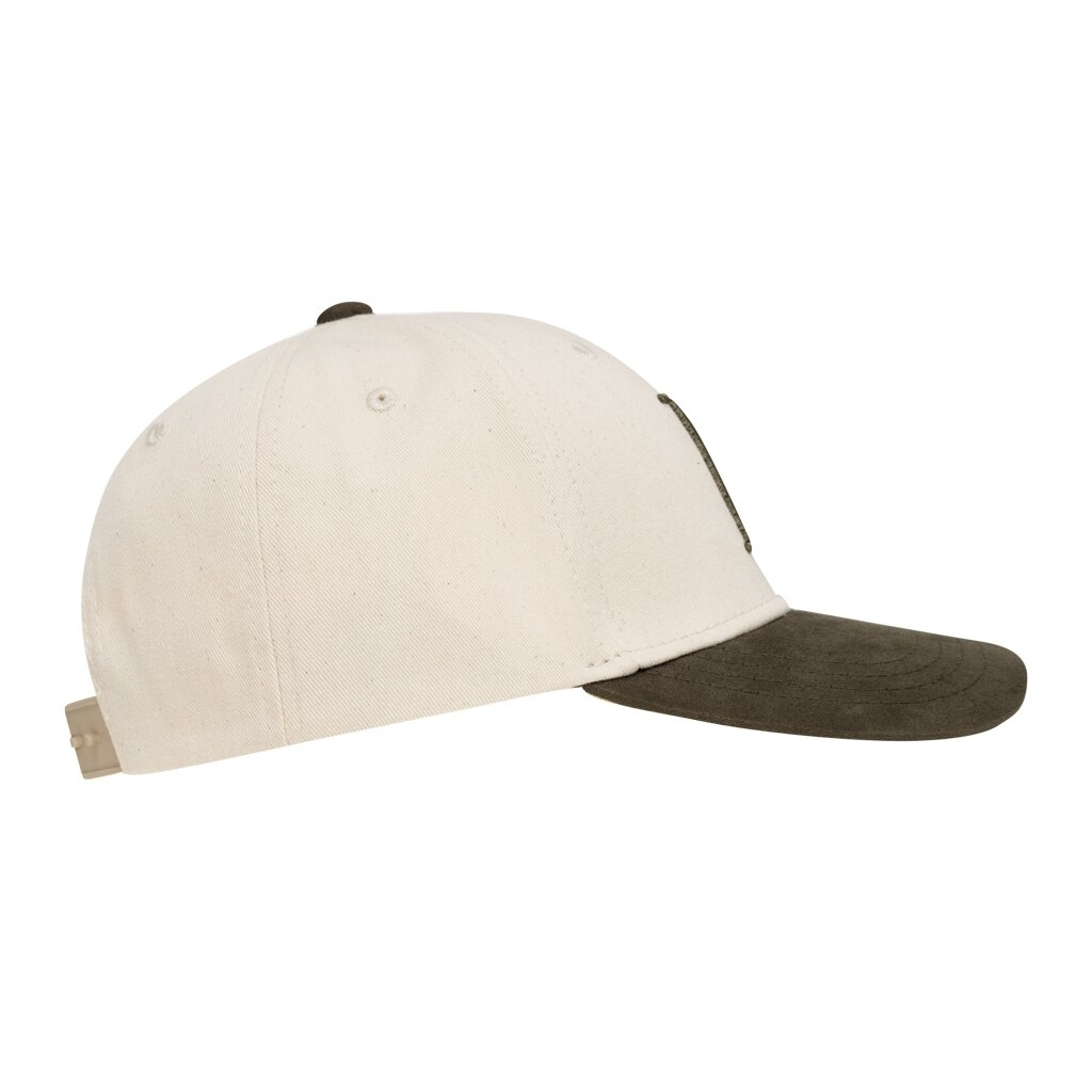 Baseball Cap Suede II ivory/olive night