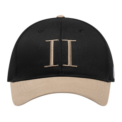 Baseball Cap Suede II dark Black/beige