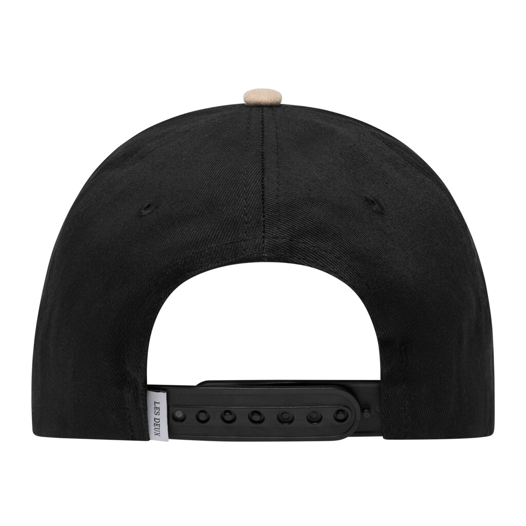 Baseball Cap Suede II dark Black/beige