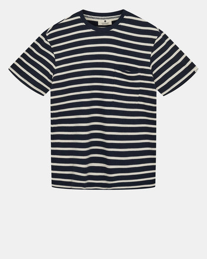 AKKIKKI S/S STRIPE TEE - GOTS