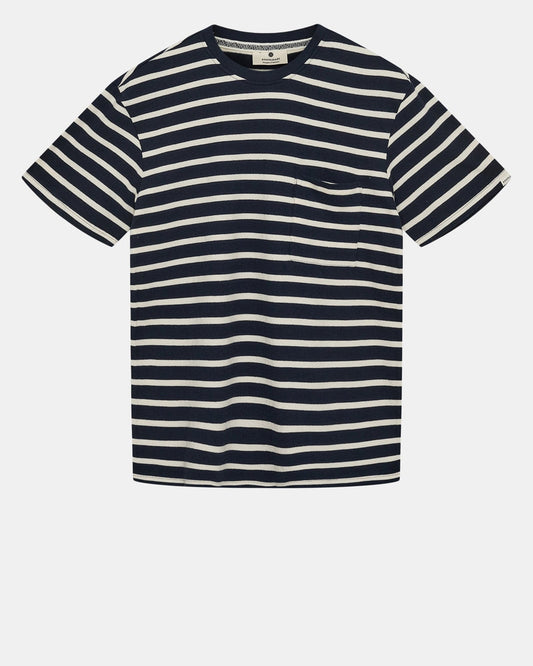 AKKIKKI S/S STRIPE TEE - GOTS