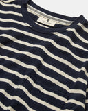 AKKIKKI S/S STRIPE TEE - GOTS