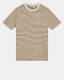 AKROD S/S COT/LINEN STRIPE TEE incense