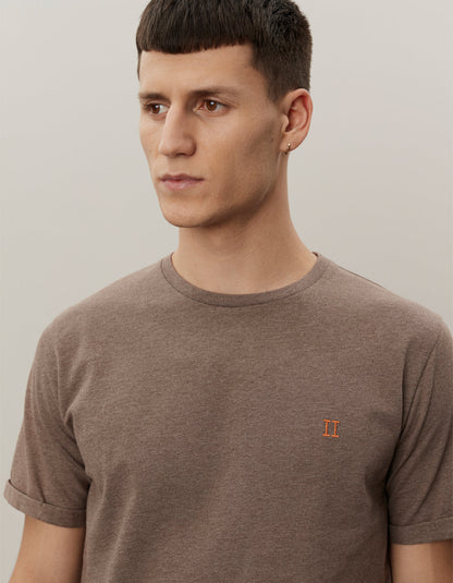 Norregaard t-shirt walnut melange