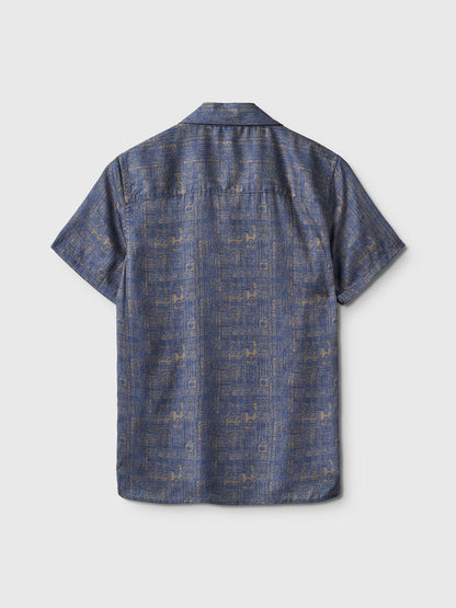 Christ Tencel ™ Fusion Resort SS - blue pattern