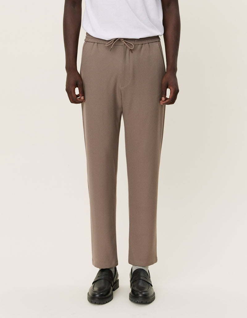 Como tapered drawstring pants bungee cord