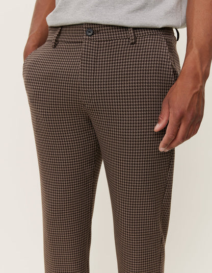 Como reg houndstooth suit pants