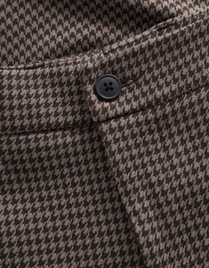 Como reg houndstooth suit pants