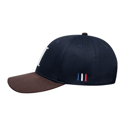 Baseball Cap contrast SuedeII dark Navy/coffee brown