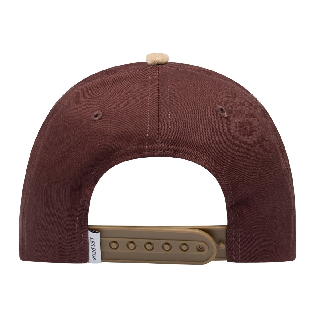 Baseball Cap contrast Suède II dark burgundy/warm sand