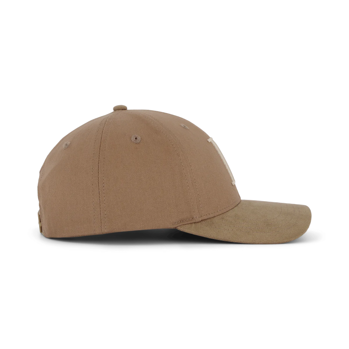 Baseball Cap Suede II gravel/ivory