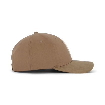 Baseball Cap Suede II gravel/ivory