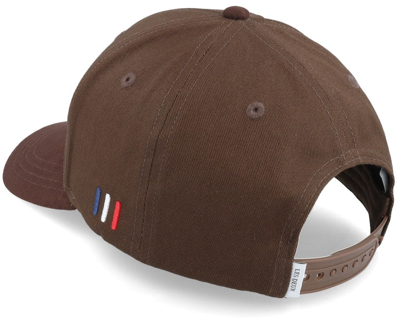 Baseball Cap Suede II coffee brown/mustard yellow