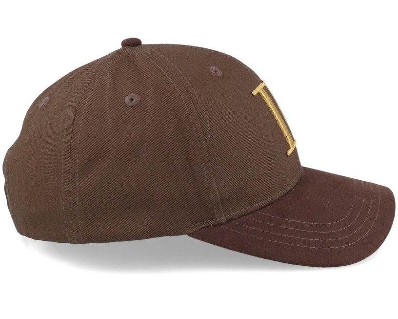 Baseball Cap Suede II coffee brown/mustard yellow