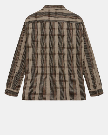 Akoscar check overshirt incense