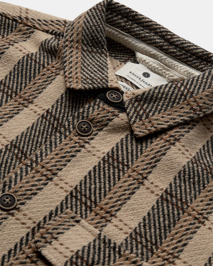 Akoscar check overshirt incense