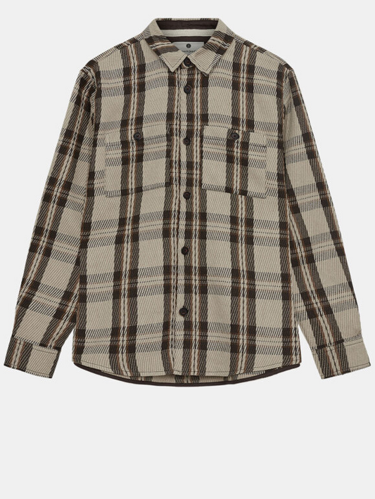 Aklouis twill check shirt incence