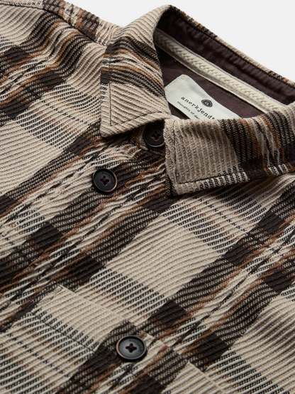 Aklouis twill check shirt incence