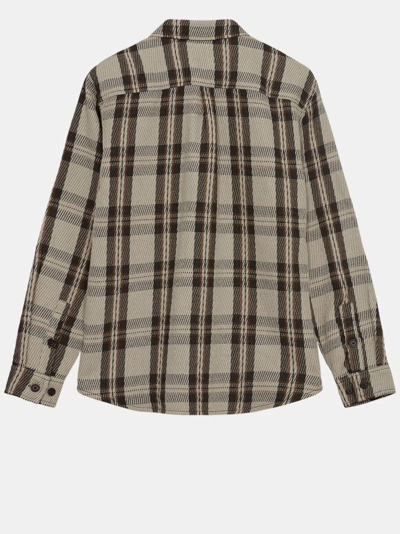 Aklouis twill check shirt incence