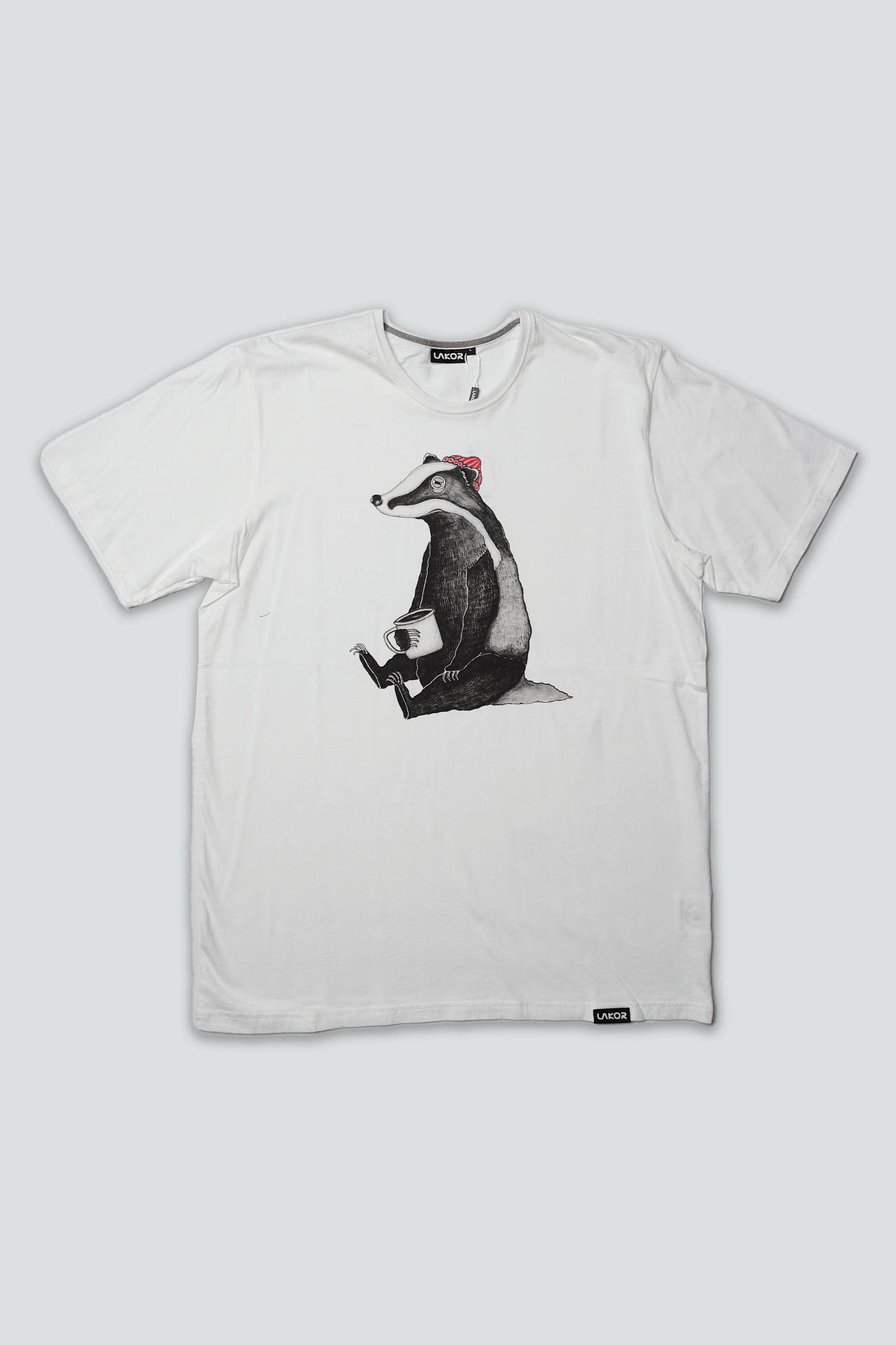 Badger T-shirt star white