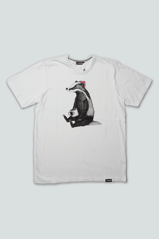 Badger T-shirt star white