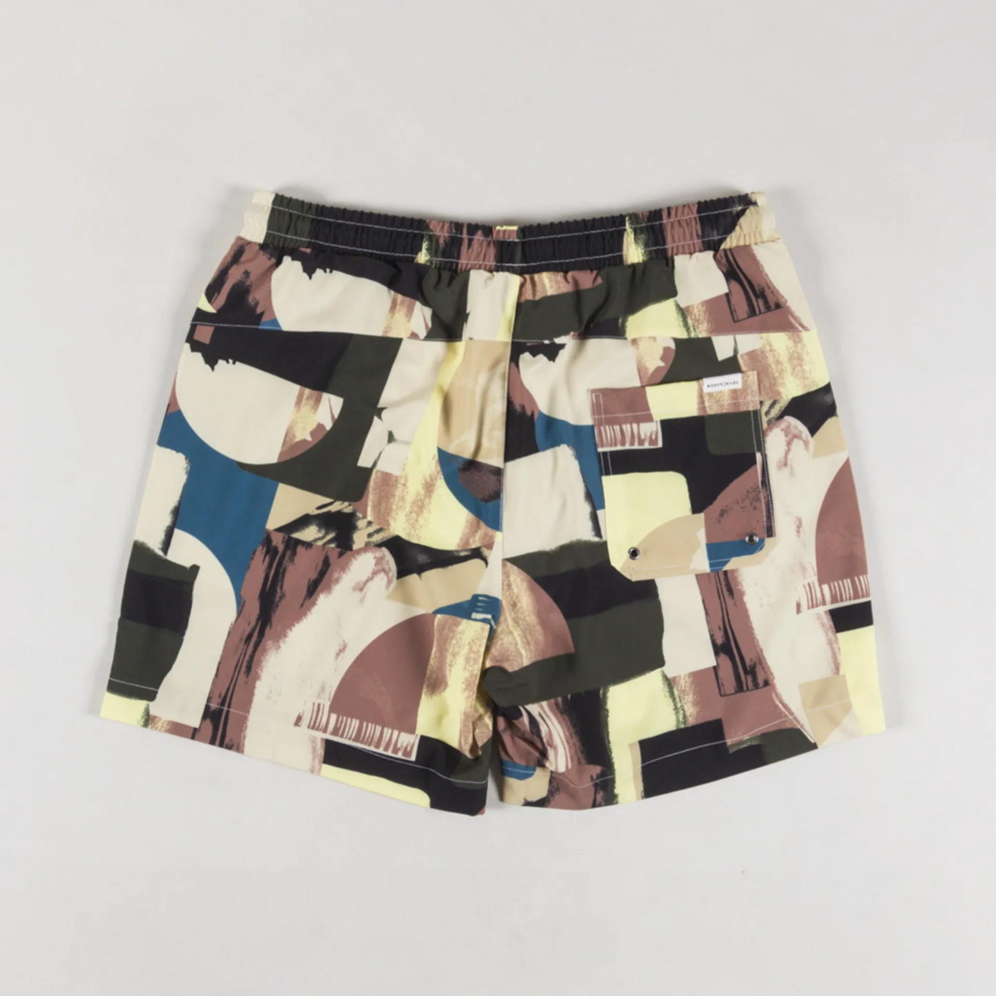 AKSHARK AOP SWIMSHORTS cognac