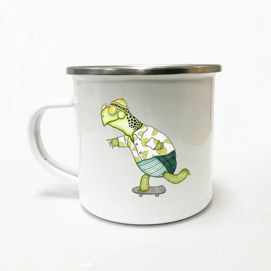 Turbo Turtle Enamel Mug