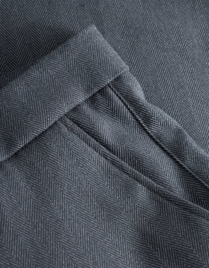 Como Reg Herringbone Suit Pants